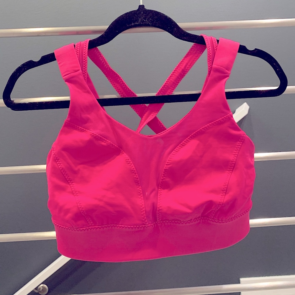 Lululemon hot pink sports bra, sz 8